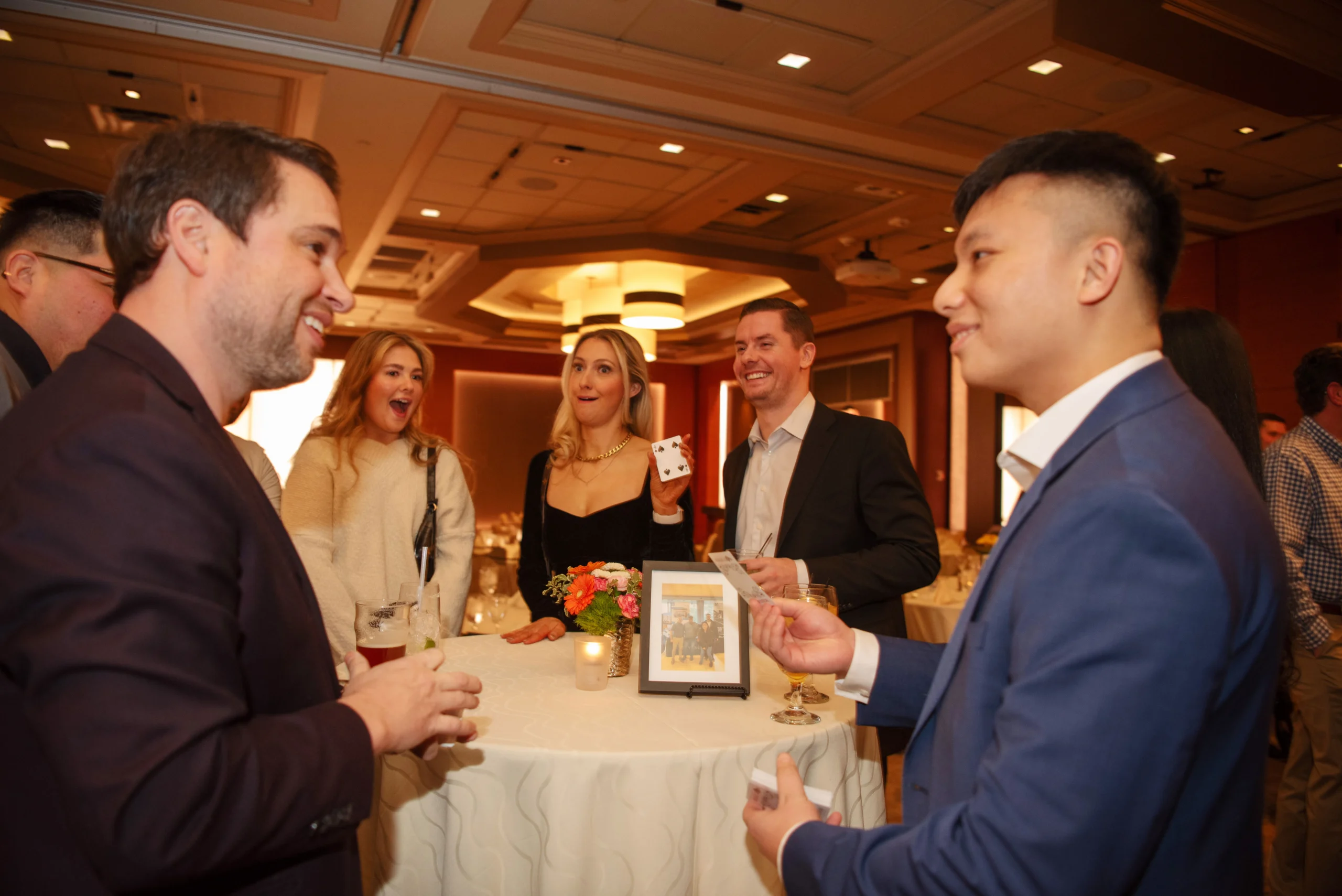 Cocktail Hour Social Amazement & Laughing