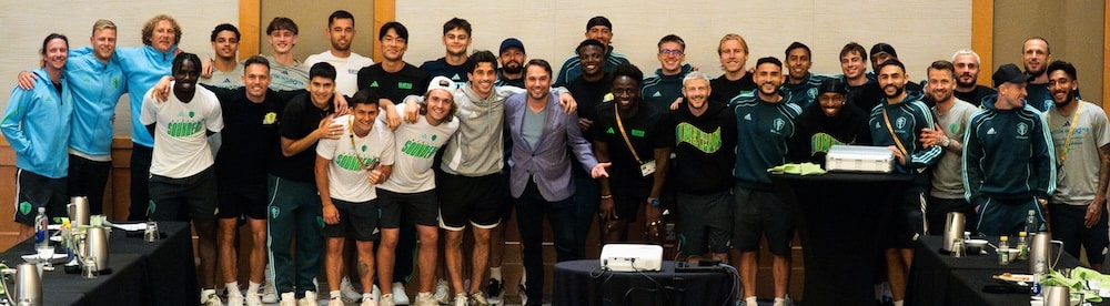 Nate Jester with Seattle Sounders Team